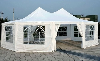 WPI Octagonal 29' x 21' White Party Tent