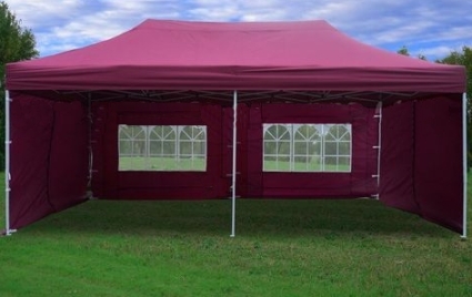 WPI Maroon 10' x 20' Pop Up Canopy Party Tent