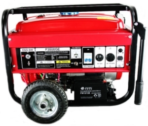 SaferWholesale 3500W 6.5HP Gasoline Gas Generator with Electric battery Start and Wheels