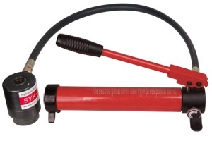 SaferWholesale Red 10 Ton Hydraulic Punch Press w/ 6 Piece Tool Kit