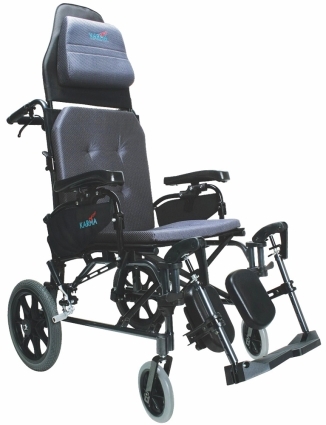 Ultra Compact AEIGIS Karman MVP-502-TP -- 34 lbs V-Seat Reclining Wheelchair