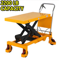 Single Scissor Lift Table - 2200 lbs - 39.4" lifting height - A-2014