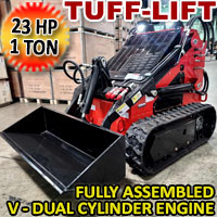 Mini Skid Steer Track Loader 23HP Gas EPA Electric Start - CFG-LRT23