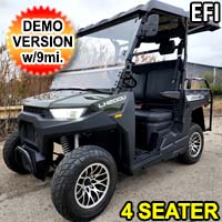 Four Seater Gas Golf Cart Utility Vehicle UTV Crossfire 200 EFI With Automatic Trans. & Reverse - CROSSFIRE DEMO MODEL