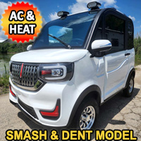 Coco Coupe 60v Smash & Dent Electric 4 Seater Golf Cart LSV Scooter Car White