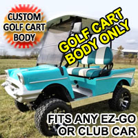 57 Chevy Golf Cart Club Car Precedent Golf Cart Body - Golf Cart Not Included - Custom 57 Chevy Body