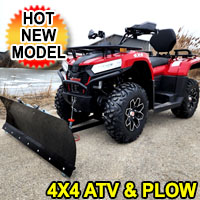 MAXIMUS 450L ATV w/391cc Motor Fuel Injected MSA 4 Wheeler  - MAXIMUS 450L W/ PLOW