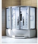 Zen Brand New Jetted Tub and Steam Shower 63" x 63" x 89"