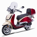 Znen 2 Tone 50cc 4 Stroke Gas Moped Scooter - ZNQ50-TG