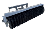 72" Skid Steer Broom Sweeper attachment for TUFF-LIFT Mini Excavators - 16-21 GPM