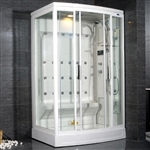 Ariel AmeriSteam White Steam Shower 52" x 40" x 86" - ZA219