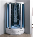 Aqua Zen Brand New Comforting Corner Shower Room With Massage Jets & LCD Display