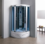 Zen Brand New Comforting Corner Shower Room With Massage Jets & LCD Display