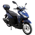 150cc 4 Stroke Single Cylinder Moped Scooter with Radio USB & LED Light - SPARK 150CC - BLACK