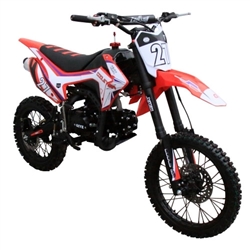 Coolster 125cc Dirt Bike Manual Transmission With 17"/14" Tires - M-125