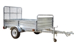 DK2 5' x 7' Mighty Multi Utility Trailer Galvanized with Drive Up Gate - MMT5X7G-DUG