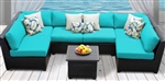 Beach 7 Piece Outdoor Wicker Patio Furniture Set - 2017 Model