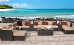 Beach 14 Piece Outdoor Wicker Patio Furniture Set - 2017 Model