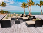 Cabana 13 Piece Outdoor Wicker Patio Furniture Set - 2017 Model