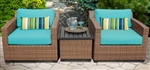 Toscano 3 Piece Outdoor Wicker Patio Furniture Set - 2017 Model