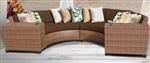 Toscano 4 Piece Outdoor Wicker Patio Furniture Set - 2017 Model