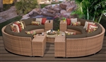 Toscano 11 Piece Outdoor Wicker Patio Furniture Set - 2017 Model