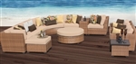 Toscano 12 Piece Outdoor Wicker Patio Furniture Set - 2017 Model