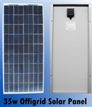 High Quality 35 Watt Off Grid Solar Panel 12V Battery Charger