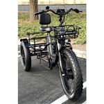 500 Watt Caddy Electric Powered Fat Tire Tricycle Motorized 3 Wheel Trike Scooter Bicycle - Caddy Pro