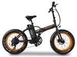 500 Watt Electric 36v Lithium Battery Fat Tire Folding Bike Beach Cruiser Mountain Bicycle w/ 20" Tires - Lynx