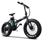 500 Watt Electric 48v Lithium Ion Battery Fat Tire Folding Bike Beach Cruiser Mountain Bicycle - Lynx Pro Ultra