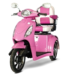 EWheels Pretty in Pink Electric 3 Wheel Mobility Scooter - EW-80