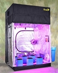 Turn-Key Indoor Grow Tent 5' wide x 5' deep and adjustable up to 8' tall