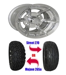 Brand New Lifted Golf Cart Tires and 10" RHOX Richmond Polished Wheels Set