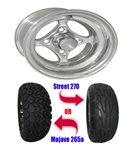 Brand New Lifted Golf Cart Tires and 10" RHOX Indy Polished Wheels Set