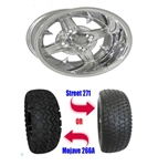 Brand New 23" Lifted Golf Cart Tires and 12" RHOX Impaler Wheels Set