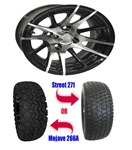 Brand New 23" Lifted Golf Cart Tires and 12" RX101 Wheels Set