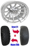 12" Wheel/Tire Combo Package with Lift Kit.  Fits EZGO TXT/Medalist 01-10.