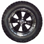 14" Lifted Golf Cart Tire/Wheel Package Combo with Lift Kit.  Fits EZGO TXT (Electric) 01-Current.