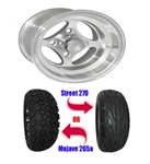 Brand New Lifted Golf Cart Tires and 10" RHOX Indy Wheels Set