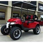 EZGO 48 Volt Rxv Flame Red Golf Cart 2 Tone Seats 6" Lift