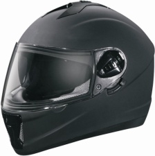 Adult Black Matte Motorcycle Helmet (DOT Approved)