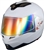 Adult White Modular Motorcycle Helmet (DOT Approved)