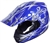 Adult Blue Skull Motocross Helmet (DOT Approved)