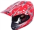 Adult Red Skull Motocross Helmet (DOT Approved)