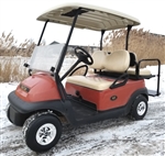 48v Electric Club Car Precedent Golf Cart With Rear Flip Seat Windshield & SS Wheel Covers