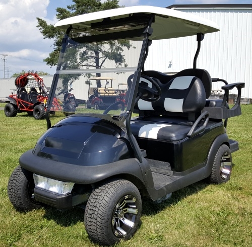 48V Black Custom Golf Cart Electric Club Car Precedent w/ Genesis 250 ...