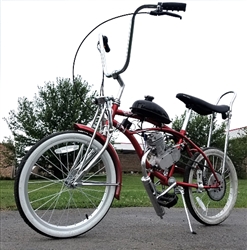 Motorized clearance lowrider bicycle