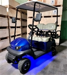 36v Electric Termite LED Edition Golf Cart Mini Four Seater w/Under Glow 4 Seater Optionally Fully Loaded - BLUE