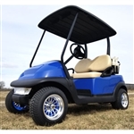Blue Buck 48V Electric Golf Cart Club Car Precedent With Custom Rims